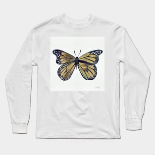 Gold Butterfly Long Sleeve T-Shirt